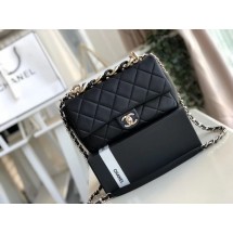 Chanel Lambskin Flap Bag &gold-Tone Metal AS1353 black JK4358Gp37