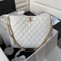 Chanel Lambskin Shoulder Bag AS2977 white JK2810pk20