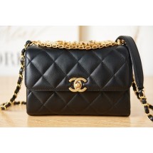 Chanel lambskin Shoulder Bag AS3240 black JK2410Rk60