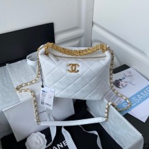 Chanel lambskin Shoulder Bag AS3242 white JK2433ED90