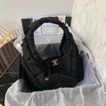 Chanel large hobo bag AS2292 black JK3629Is53