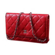 Chanel Matelasse Wallet Sheepskin Leater A31557 Red JK1505Is79