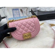 CHANEL MESSENGER BAG MINI BOY AS3315 pink JK2291HB29