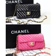 Chanel mini Classic Flap Bag Original Sheepskin CHA1116 Gold JK766Kd37