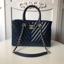 Chanel Original large shopping bag A57974 dark blue JK4827lu18