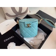 Chanel Original Leather Cosmetic Bag Resin Chain Bag C63298 Green JK4217hc46