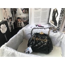 CHANEL Original Leather Rope Bag AS1802 Black JK3176MO84