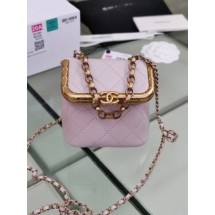 Chanel Original mini Magnet buckle bag AS1886 pink JK3901zS17