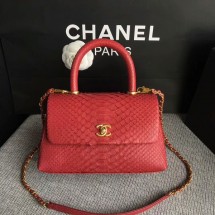 Chanel Original Python Leather Tote Bag 8119I JK5396Xr72