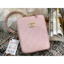 Chanel Original Small Sheepskin camera bag AS1753 pink JK4081Oq54