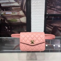 Chanel Original waist pack Sheepskin 4771 pink JK5120uU16