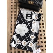 Chanel Scarf CC2853 Black Scarf JK958wn15