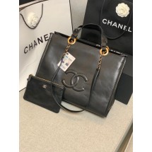 Chanel Sheepskin Shoulder Bag AS3129 black JK2481Rc99