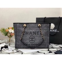 Chanel Shopping bag MM A67001 black JK3030Pf97