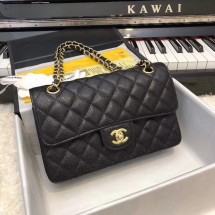 Chanel Small Classic Handbag A01113 black JK5041DI37