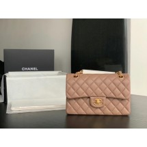 Chanel Small Classic Handbag Sheepskin Gold-Tone Metal A01113 Taupe JK2638uT54