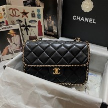 Chanel SMALL FLAP BAG AS1672 black JK2863rd58