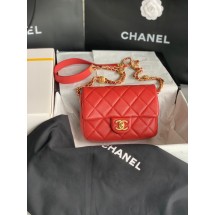 Chanel SMALL FLAP BAG AS3369 Burgundy JK2357Lp50