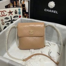 Chanel small hobo bag AS2503 Cream JK3364yj81