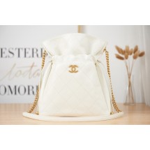 Chanel SMALL Lambskin Shoulder Bag AS2986 white JK2719Dq89