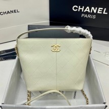 Chanel small shopping bag AS2286 white JK3665gE29