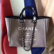 Cheap Chanel Deauville Tote Bag Original Canvas Leather A68047-9 JK5649sZ66