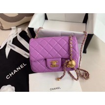 Cheap Chanel MINI Flap Bag Original Sheepskin Leather AS1786 purple JK4189sZ66