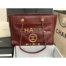 Cheap Chanel shopping bag A67001 Burgundy JK3824sZ66