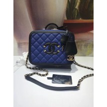 Cheap Fake Chanel Vanity Case Original A93343 blue JK4987BC48