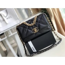 Copy Chanel 19 flap bag AS1160 Black JK4474Zn71