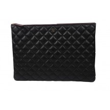 Copy Chanel Clutch Bag Black Original Cannage Pattern A69254 A69253 A69252 Gold JK871Ey31