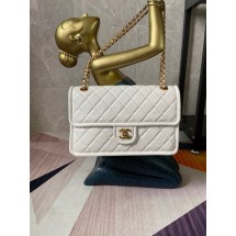 Copy Chanel flap bag Grained Calfskin AS2358 white JK3379Zn71