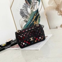 Copy CHANEL mini flap bag AS2370 black JK3244Kn92