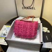 Fake 1:1 CHANEL 19 Flap Bag AS0974 rose JK4265YK70