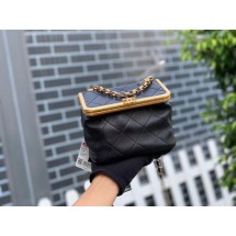 Fake 1:1 Chanel Original mini Magnet buckle bag AS1886 black JK3900YK70