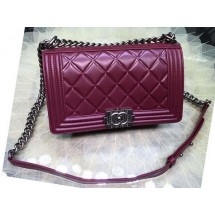 Fake Best Boy Chanel Flap Shoulder Bag Original Leather A67086 Burgundy JK313Nk59