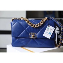 Fake Best Chanel 19 flap bag AS1161 blue JK3769Nk59