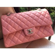 Fake Best Chanel 2.55 Series Flap Bag Pink Original Leather A01112 Silver JK678Nk59