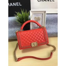 Fake Boy Chanel Flap Bag Original Calfskin Leather A67086B Red JK5973RY48