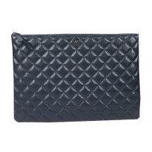 Fake Chanel A69254 A69253 Clutch Bag Original Cannage Pattern Leather Royal JK1010Lh27