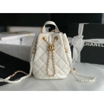 Fake Chanel Calfskin Backpack Original Leather AS3211 white JK2339xE84