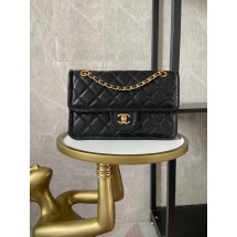 Fake Chanel flap bag Grained Calfskin AS2357 black JK3383QF99