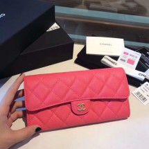 Fake Chanel long flap wallet A80759 rose JK1263Qv16