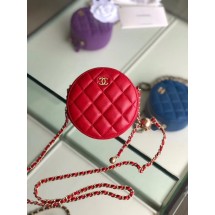 Fake Chanel Original mini Sheepskin bag AS1449 red JK3980xR88