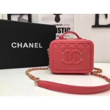 Fashion Chanel Cosmetic Bag Original Cannage Pattern A93341 Red JK5949wc24