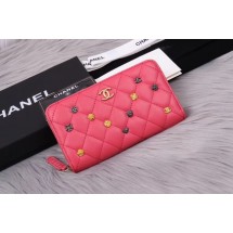 Fashion Chanel Lambskin & Gold-Tone Metal A81611 pink JK1361Of26