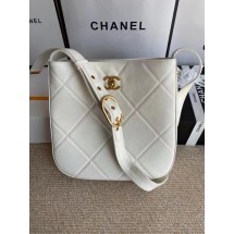 Fashion Chanel leather Shoulder Bag AS2844 white JK2992Of26