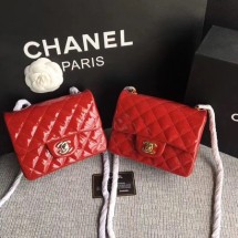 High Imitation Chanel Classic Flap mini Bag Original Leather A1115 Red JK5539bg96