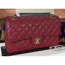 High Quality Chanel 2.55 Series Flap Bag Burgundy Cannage Pattern Leather CF8024 Gold JK238BH97