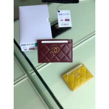 High Quality Imitation Chanel 19 Card sleeve AP0731 Burgundy JK1212wn47